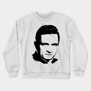 johnny cash pop art portrait Crewneck Sweatshirt